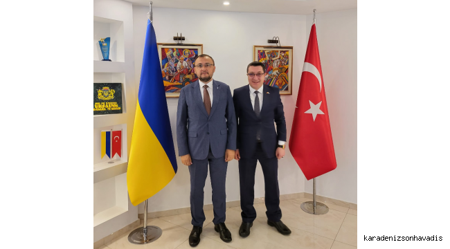 Osman Genç Ukrayna Büyükelçisi'ni ziyaret ederek iyi dileklerini sundu