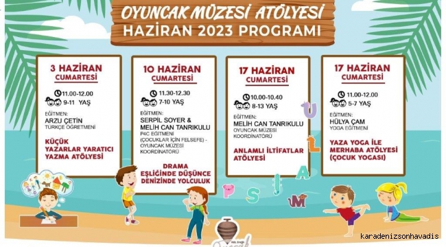 Oyuncak Müzesi Haziran Ayı Atölye Programı Açıklandı