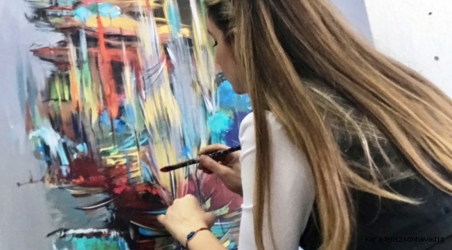 RESSAM LEYLA AFACAN KODAMAN'IN SANKO'DA AÇTIĞI SERGİ DEVAM EDİYOR