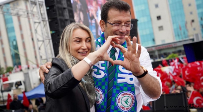 RİZE, İMAMOĞLU’NU GÜLLERLE KARŞILADI
