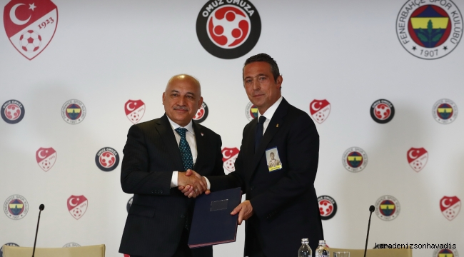 TFF ile Fenerbahçe arasında Omuz Omuza Kampanyası Bağış Protokolü İmzalandı