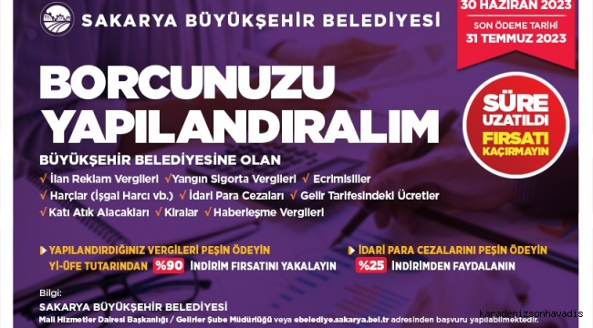 Yapılandırmalar için başvuru ve ödeme süreleri 1 ay daha uzatıldı