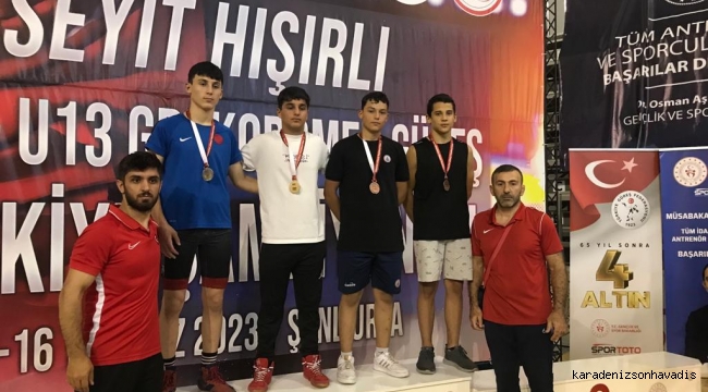 ÇAYKURSPOR GÜREŞ ŞANLIURFA’DAN İKİ ŞAMPİYONLA DÖNDÜ