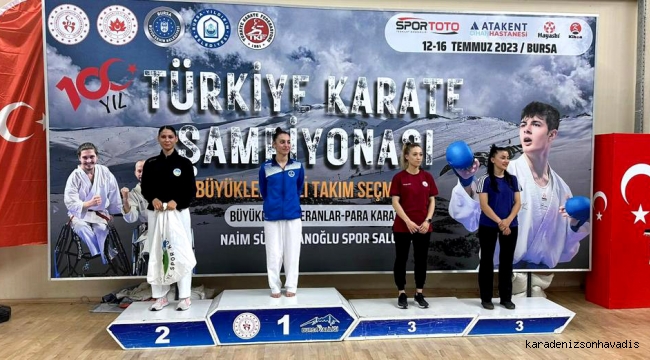 Sakarya Büyükşehir’in karatecisi Bursa’da rüzgâr gibi esti