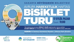 Sakarya Büyükşehir’den Avrupa Hareketlilik Haftası’na özel bisiklet turu