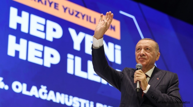 Cumhurbaşkanı Erdoğan, AK Parti 4. Olağanüstü Büyük Kongresi’nde konuştu