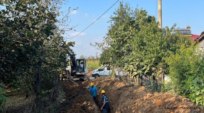 Hendek Çamlıca’ya yeni hat ile içme suyu deposu