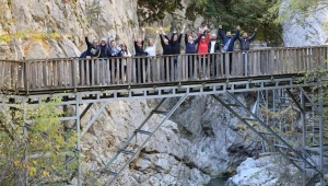 İki Önemli Turizm Kenti’nin Başkanları Horma Kanyonu’nda Bir Araya Geldi