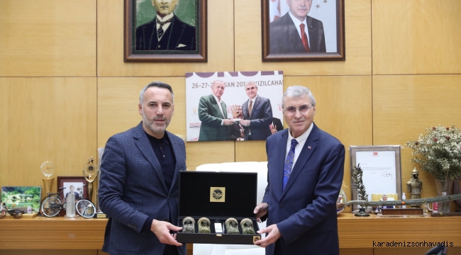 Başkan Yüce, İl Başkanı Tever ile buluştu