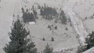 Bolu’da ilk kar yağışı etkili oldu