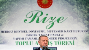 Cumhurbaşkanı Erdoğan, Rize'de toplu açılış töreninde konuştu