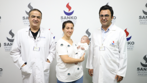 SANKO Üniversitesi Hastanesi'nde bebeğe kalp ameliyatı yapıldı