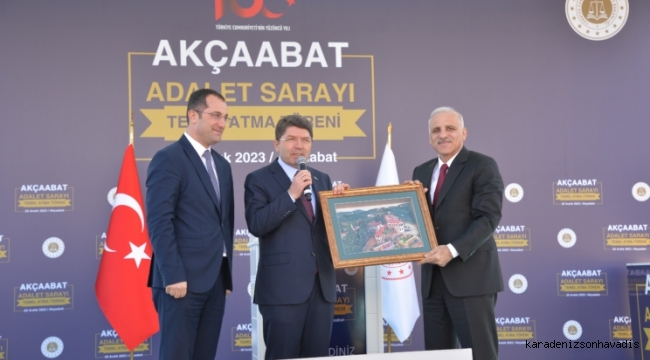 Akçaabat Adalet Sarayının temeli törenle atıldı