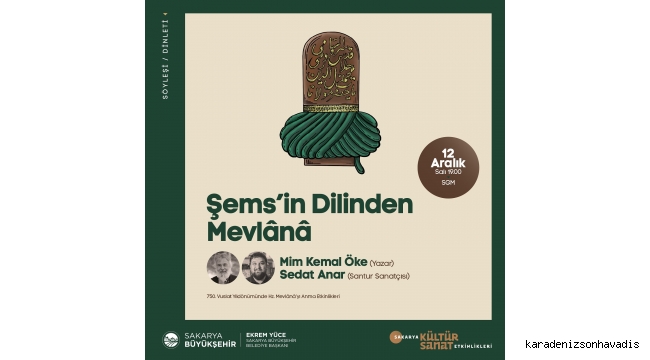 Mevlana vefatının 750. yıldönümünde anılacak