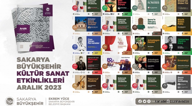 Sakarya Büyükşehir Aralık takvimi açıklandı