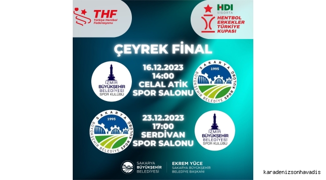Sakarya Büyükşehir Hentbol’un çeyrek finalde rakibi İzmir