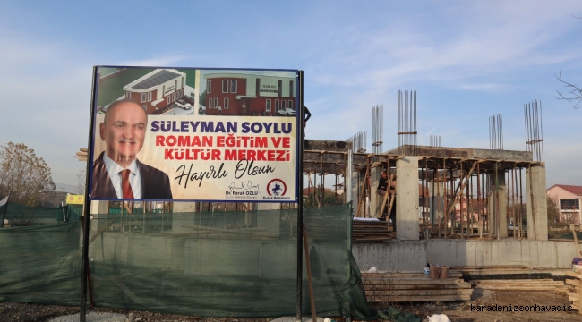 Süleyman Soylu Eğitim ve Kültür Merkezi yükseliyor