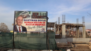 Süleyman Soylu Eğitim ve Kültür Merkezi yükseliyor