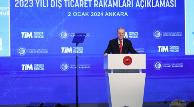 “2023 yılı ihracatı, 255 milyar 809 milyon dolara ulaşarak Cumhuriyet tarihimizin rekorunu kırdı”