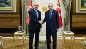 Cumhurbaşkanı Erdoğan, TBMM Başkanı Kurtulmuş'u kabul etti