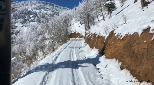 Giresun’da kar esareti; 121 köy yolu kapalı