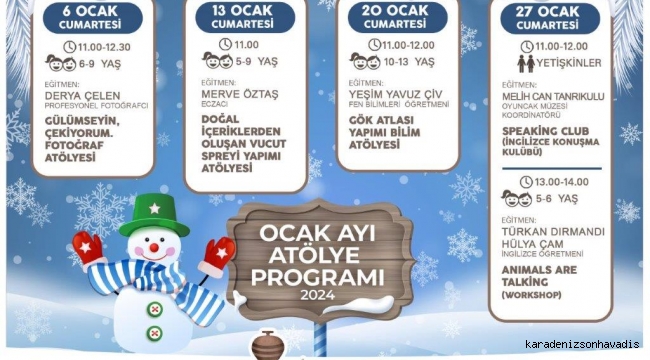 Oyuncak Müzesi, ocak ayı programı