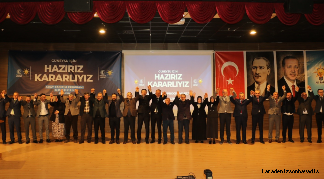 AK Parti Derepazarı ve Güneysu aday tanıtımı yapıldı