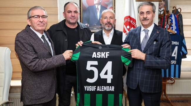 Başkan Adayı Yusuf Alemdar, ASKF Sakarya Şubesi'ni ziyaret etti