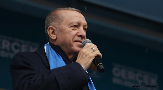 Cumhurbaşkanı Erdoğan Memleketi Rize'de Konuştu