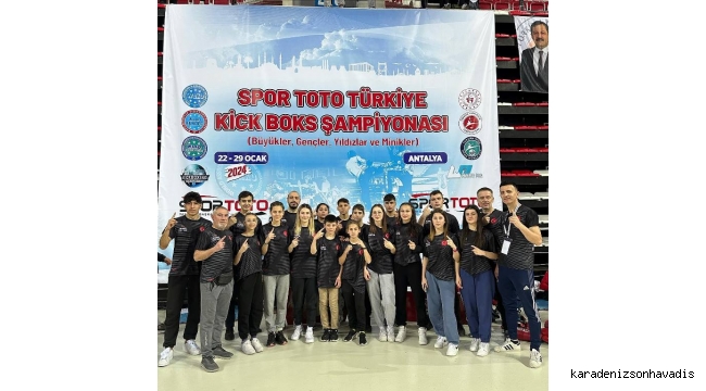 Sakarya, Türkiye Kickboks Şampiyonası'nda fırtına gibi esti