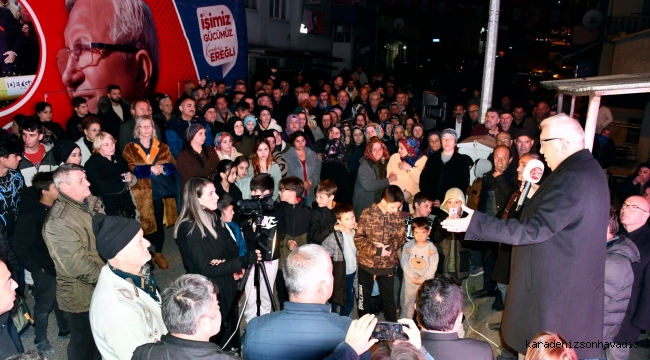 Başkan Posbıyık'a miting gibi karşılama 