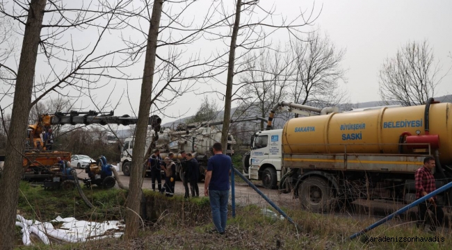 Büyükşehir Sapanca Gölü'nde aralıksız çalışıyor: Güzel gelişme paylaşıldı