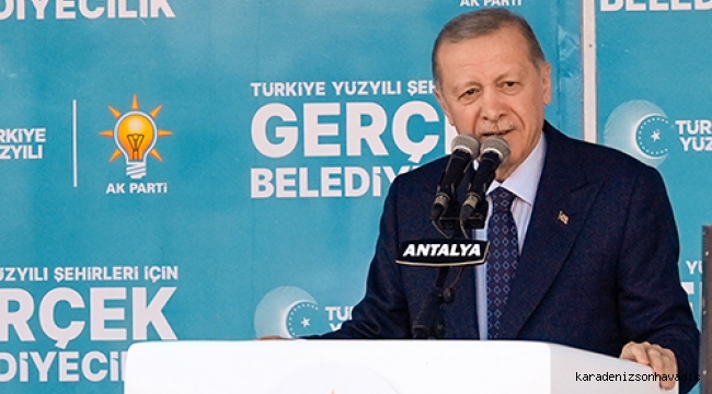 Cumhurbaşkanı Erdoğan, AK Parti Antalya mitinginde konuştu
