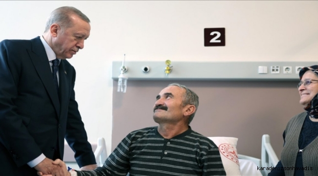 Cumhurbaşkanı Erdoğan’ın hasta ziyaretinde gülümseten diyalog