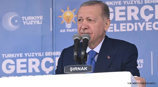 Cumhurbaşkanı Erdoğan, Şırnak mitinginde konuştu