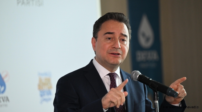 Deva Partisi Genel Başkanı Ali Babacan Zonguldak'ta