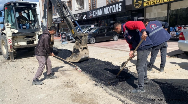 Kentin dört bir yanında çalışma var