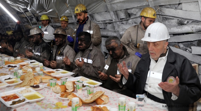 TÜRK-İŞ GENEL BAŞKANI ATALAY, MADENCİLERLE İFTAR YAPTI