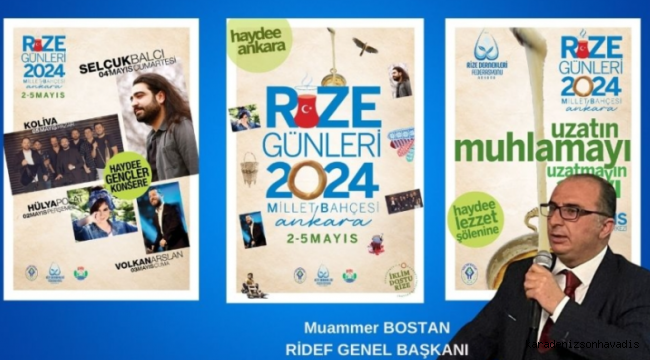 Ankara'da dev organizasyon; 'Rize Günleri' programı belli oldu