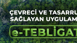 E-Tebligat uygulamasıyla 126 bin 990 ağaç kesilmekten kurtarıldı