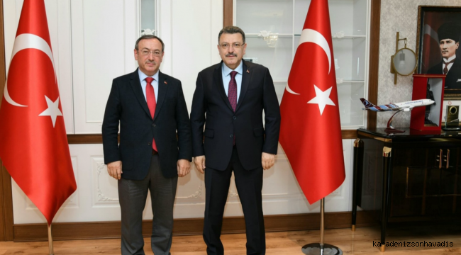 Genel Müdür Alim'den,Trabzon Belediye Başkanı Genç'e tebrik ziyareti
