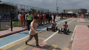 Gokart Bisikleti ile eğlenerek öğrendiler