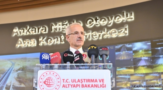 Ulaştırma ve Altyapı Bakanı Uraloğlu: 1 milyon civarında bir hareket olacağını öngörüyoruz
