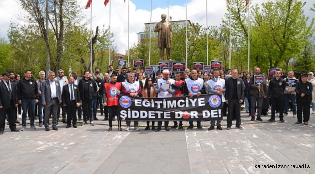 Öğretmenler “Şiddete Hayır” diye haykırdı