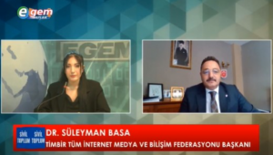 TİMBİR Genel Başkanı Dr. Basa, Egem TV'ye konuk oldu