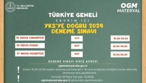 “YKS’ye Doğru 2024” Türkiye geneli çevrim içi deneme sınavı