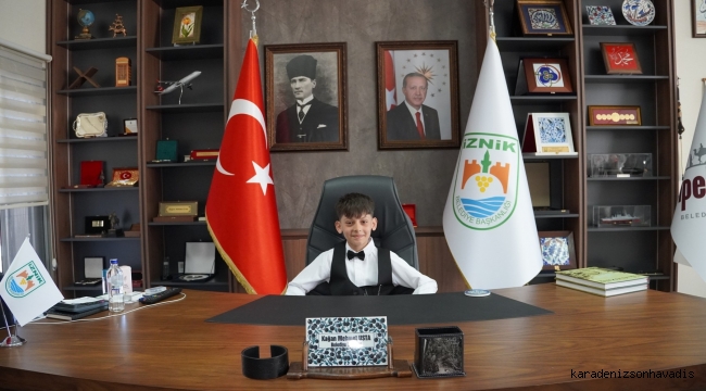 İznik’te 23 Nisan’ın Başkanı Muhammed oldu