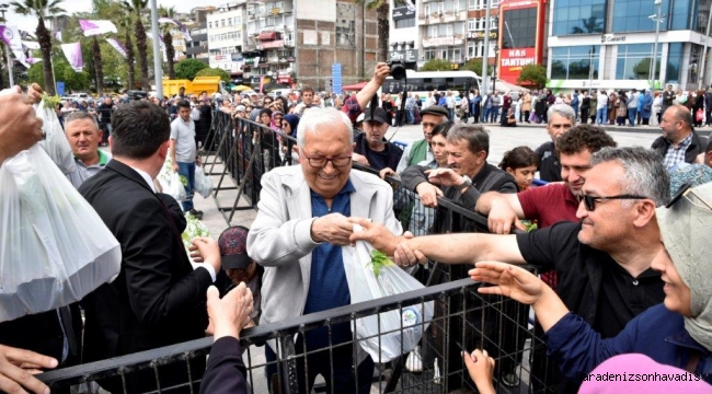 350 BİN ATA TOHUMU FİDESİ, KDZ. EREĞLİ HALKIYLA BULUŞTU
