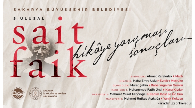 5. Ulusal Sait Faik Hikâye Yarışması’nda kazananlar belli oldu