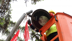 Atatürk Bulvarı’na LED aydınlatma
